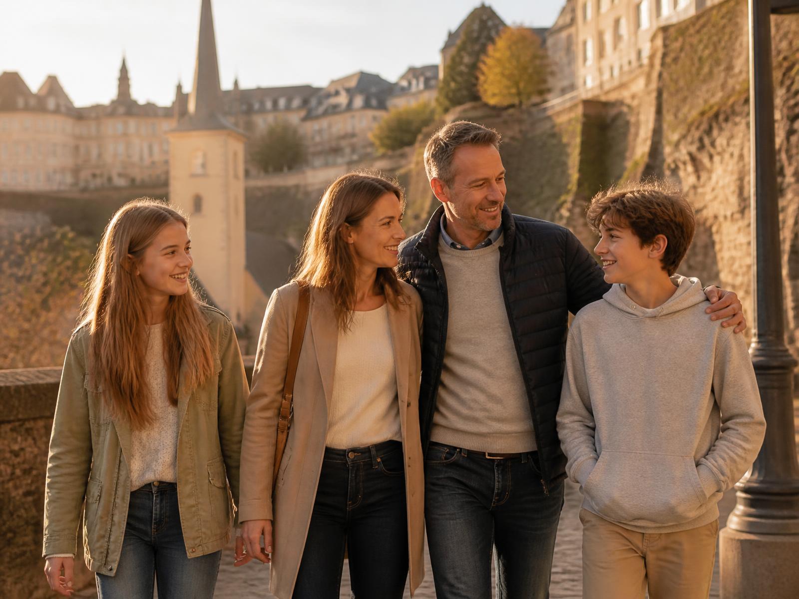 Familie in Luxemburg-Stadt
